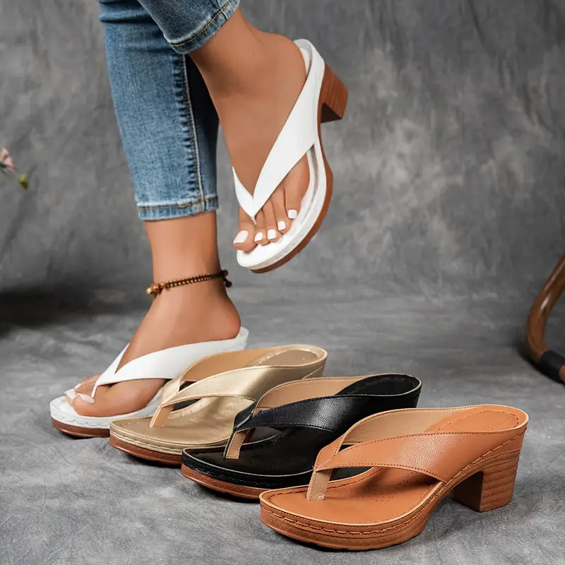 Alouette - Cushioned Heeled Sandals