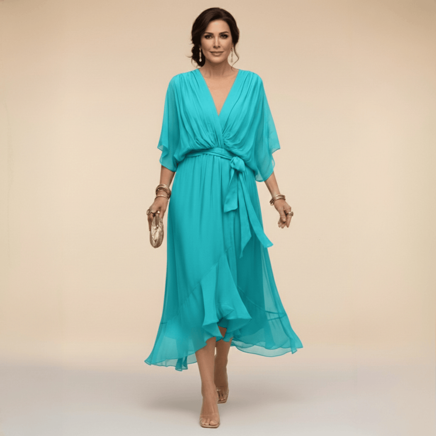 Mirabelle - Airy V-Neck Dress