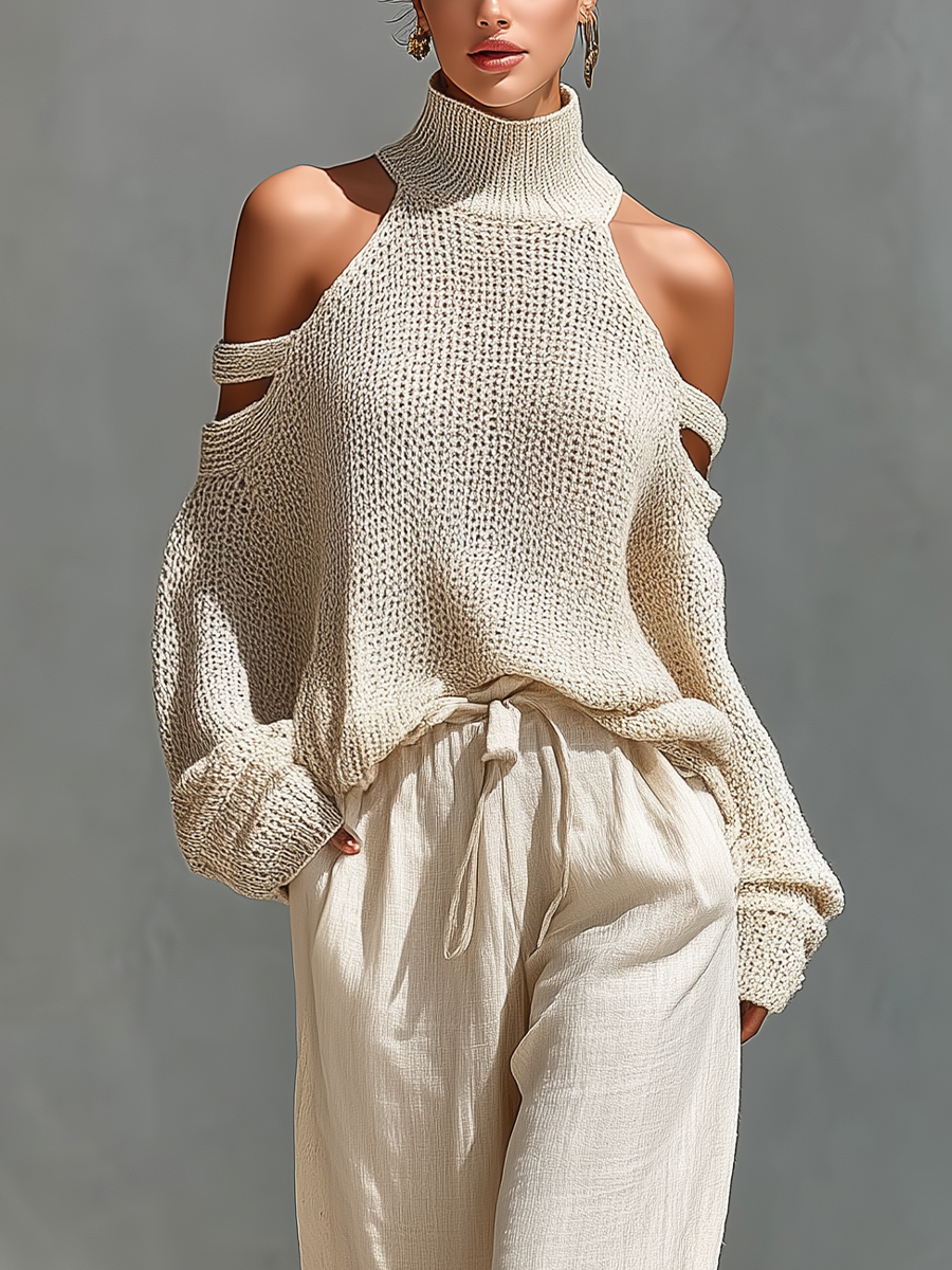 Diorelle - Knit Top and Wide Leg Set