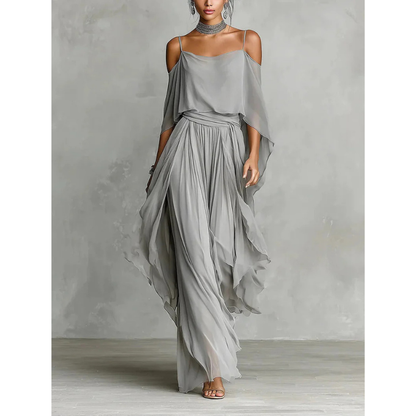Iridessa - Airy Off-Shoulder Two-Piece Set