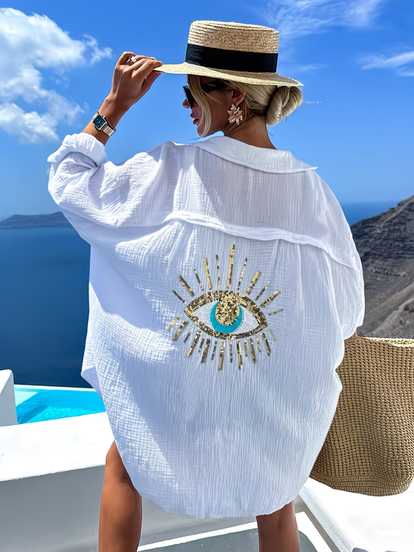 Nolene - Textured Summer Blouse