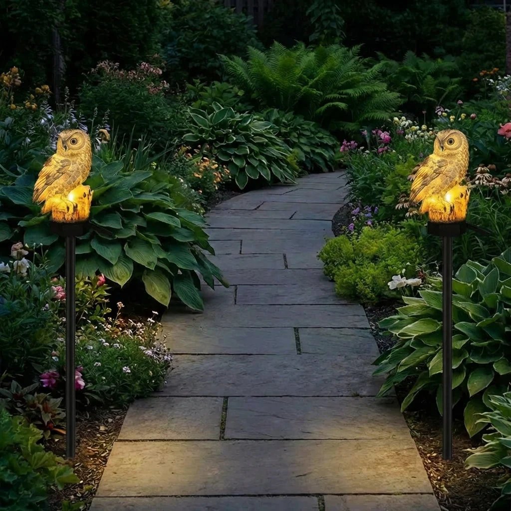 Amora - Owl Decorative Garden Lamp