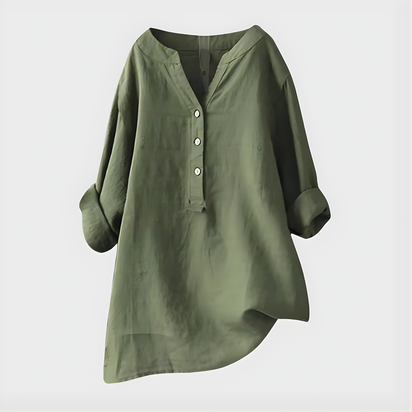 Fenella - Button Front Tunic Blouse