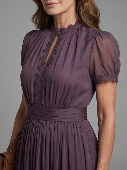 Jovelle - Soft-Touch Pleated Maxi Dress