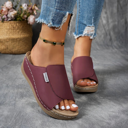 Verena - Platform Slip-On Sandals
