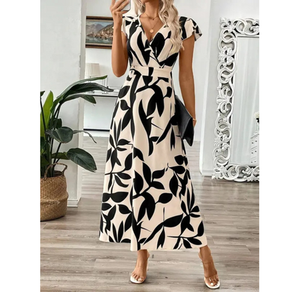 Hanneli - Soft-Touch Wrap Maxi Dress