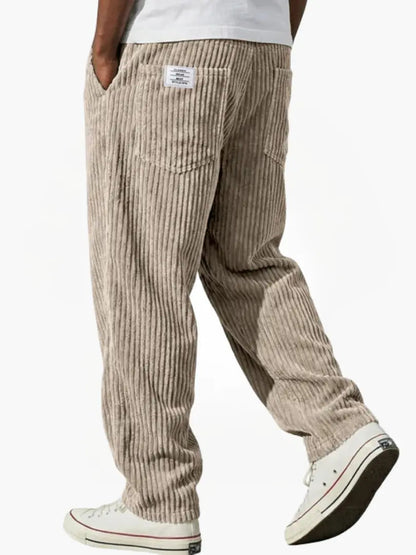 Faren - Textured Drawstring Trousers
