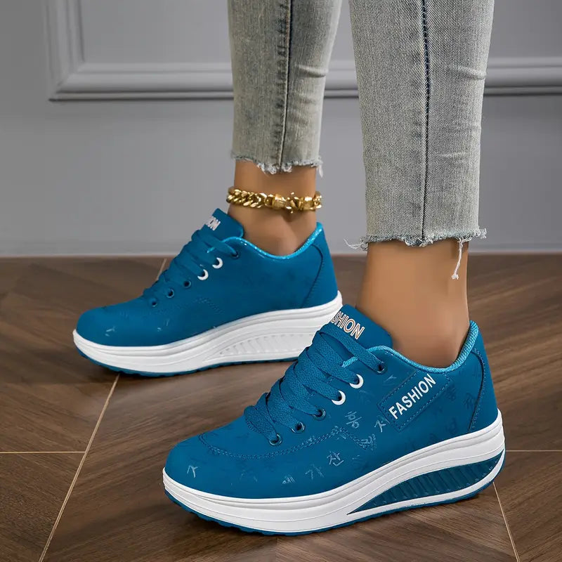 Sable - Lace Up Platform Sneakers Casual Fit