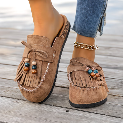 Quinara - Embellished Slip-On Moccasins