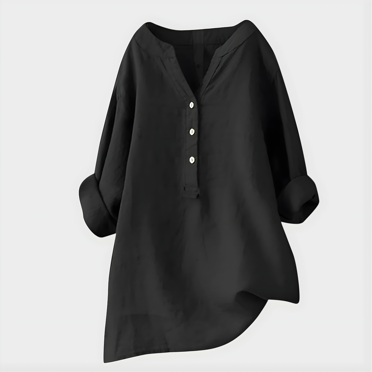 Fenella - Button Front Tunic Blouse