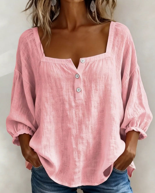 Zoya - Breezy Linen Blouse