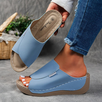 Verena - Platform Slip-On Sandals