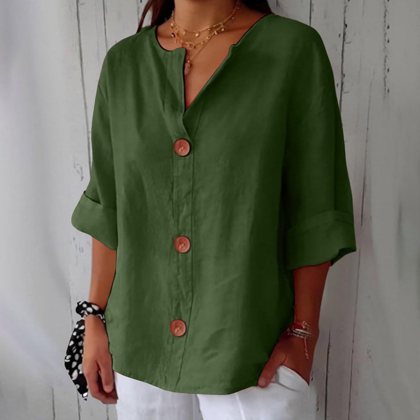 Piera - Breezy Linen Blouse