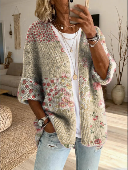 Xamira - Printed Open Front Cardigan