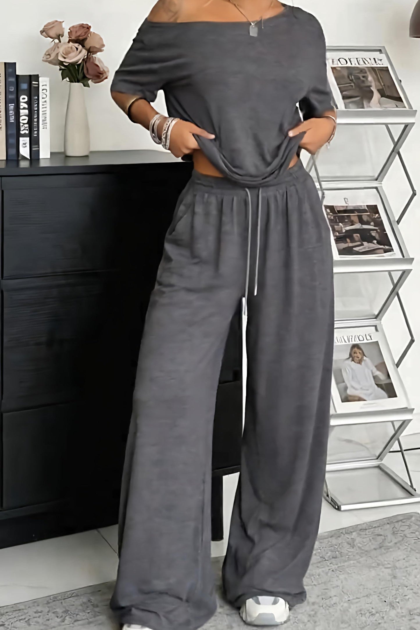 Cosima - Loose Fit Top and Trousers Set