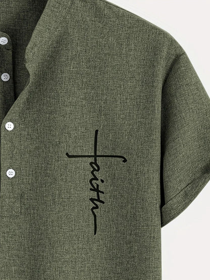 Harlan - Textured High-Collar Shirt