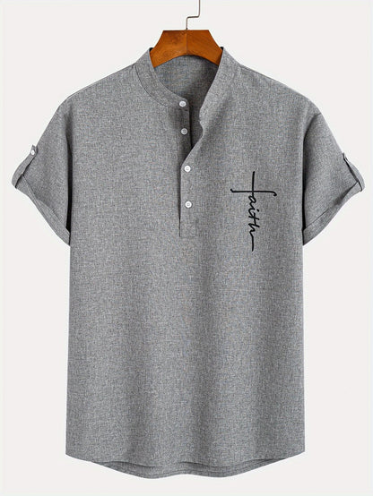 Harlan - Textured High-Collar Shirt