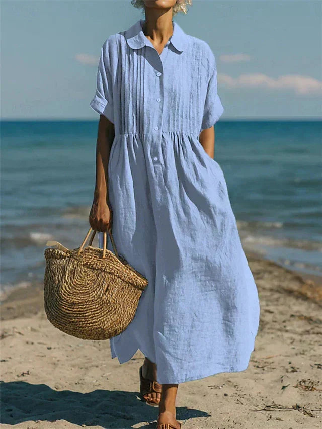 Galilea - Breezy Button-Front Dress