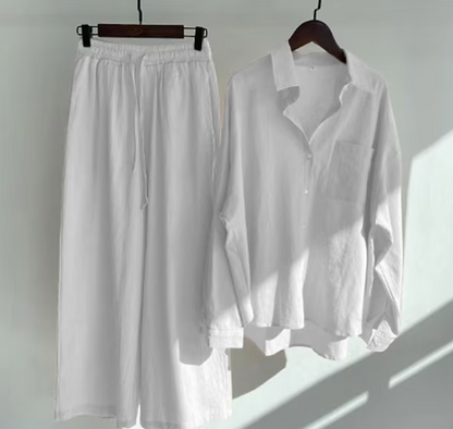 Kairi - Oversized Blouse and Palazzo Trousers Set