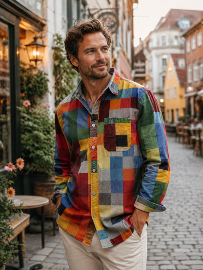 Jorvik - Soft-Touch Patchwork Shirt
