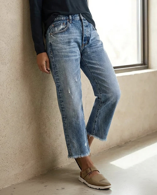 Zelda - Premium Stretch Cropped Jeans