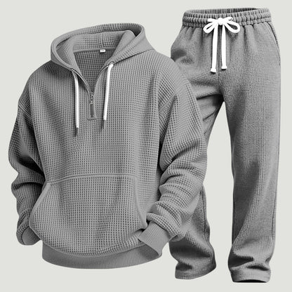 Osric - Waffle Knit Hoodie and Jogger Set