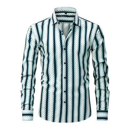 Cormac - Striped Button Up Shirt