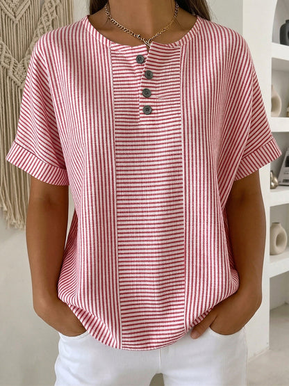 Lavinia - Colorfast Striped Blouse