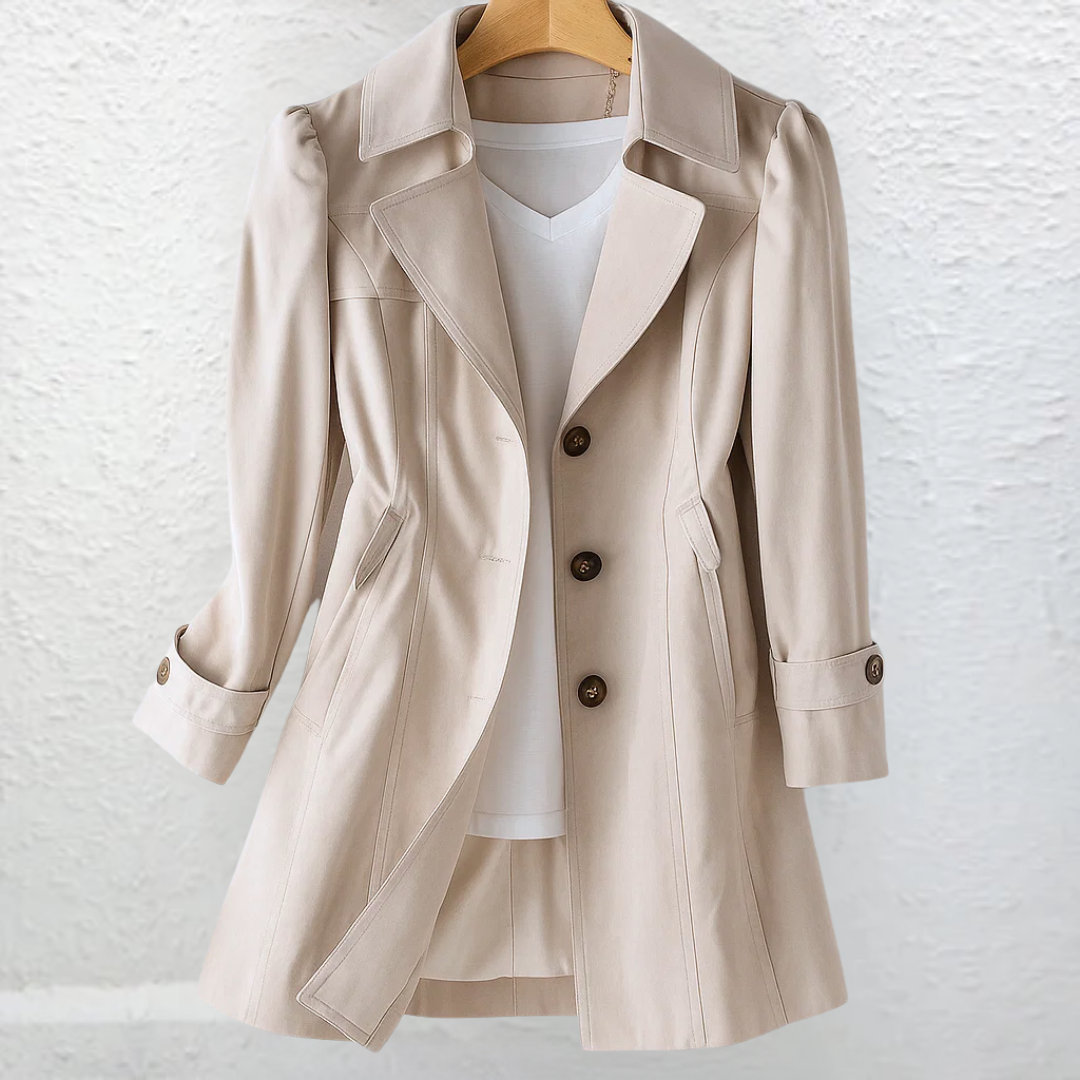 Kaliah - Soft-Touch Trench Coat