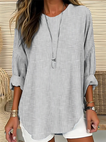 Wistera - Soft-Touch Striped Blouse