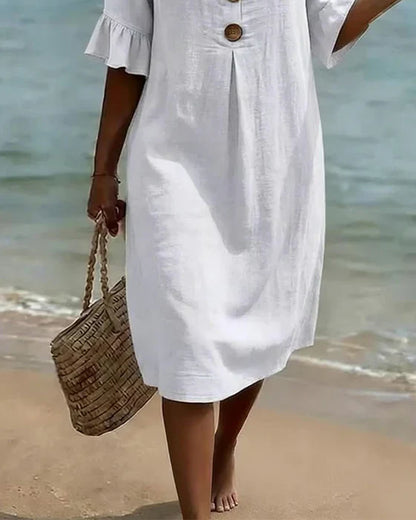 Jonquil - Button Front Casual Dress