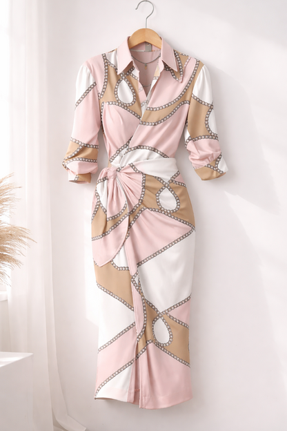 Saria - Soft-Touch Printed Maxi Dress