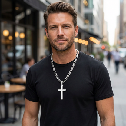 Halvor - Polished Cross Necklace