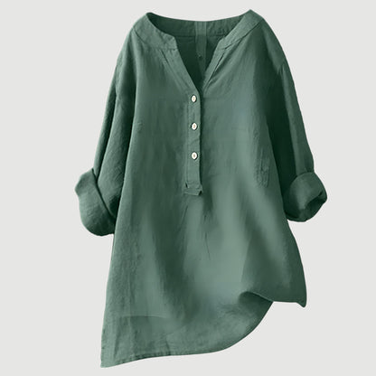 Amber - Airy Linen Blouse