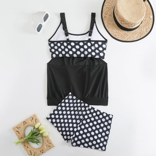 Celandine - Quick-Dry Retro Polka Dot Bikini Set