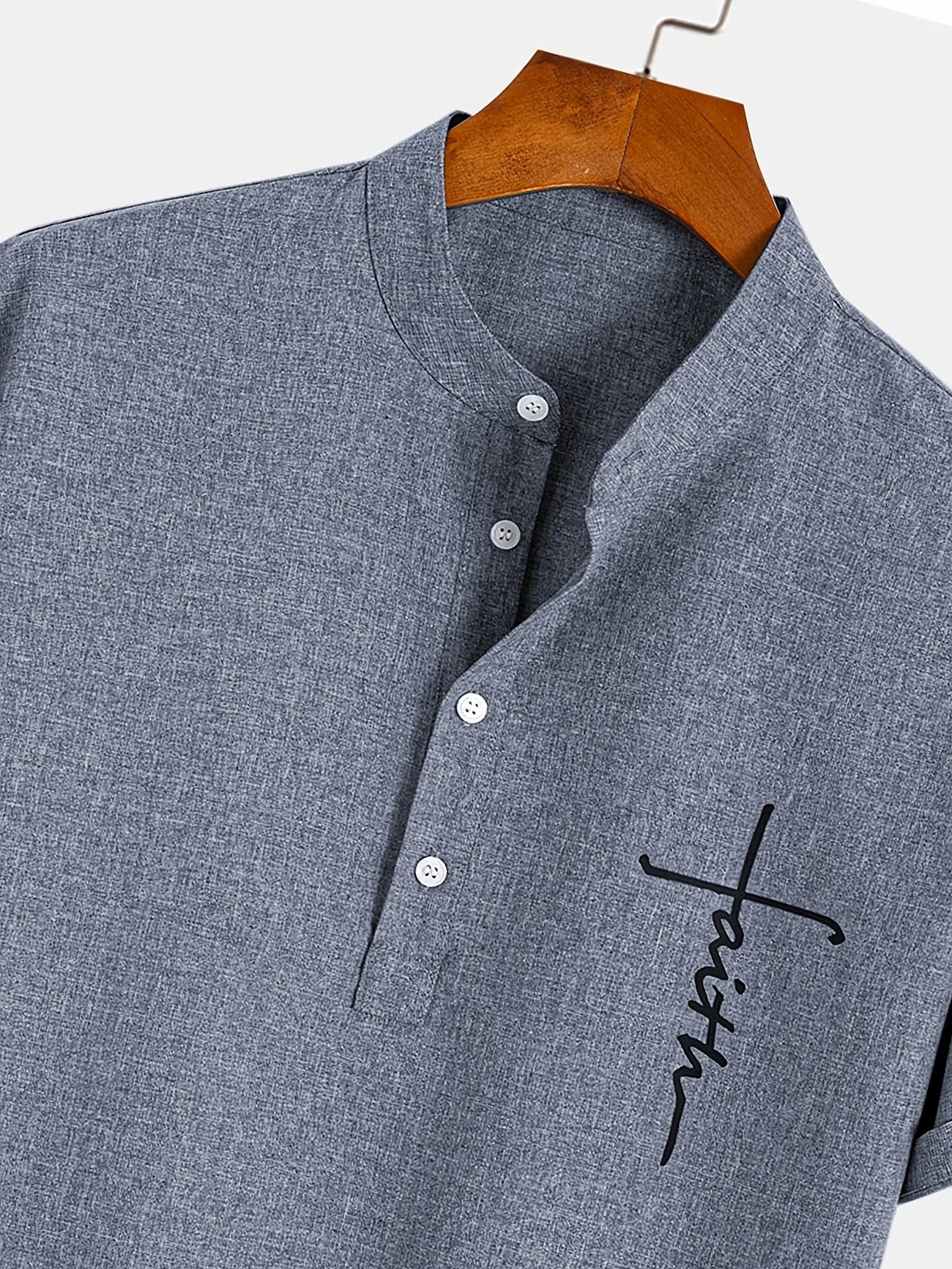 Harlan - Textured High-Collar Shirt