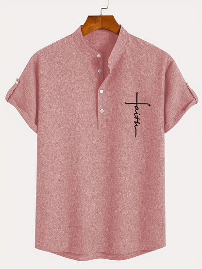Harlan - Textured High-Collar Shirt