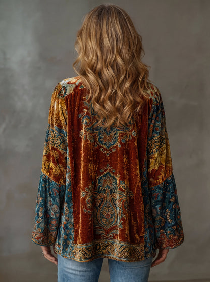 Sylvette - Textured Bohemian Jacket