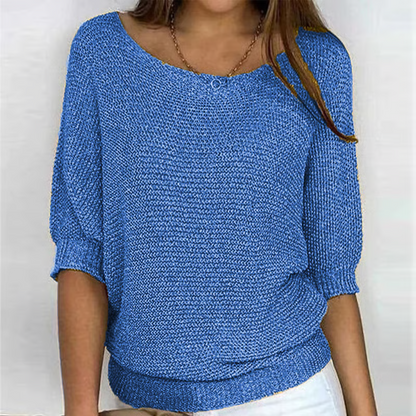 Fiora - Breathable 3/4-Sleeve Sweater