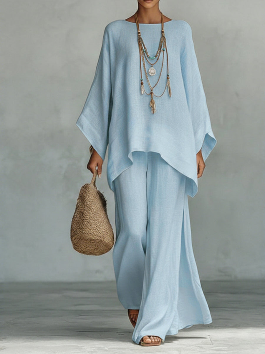 Sanciae - Airy Linen Two-Piece Set