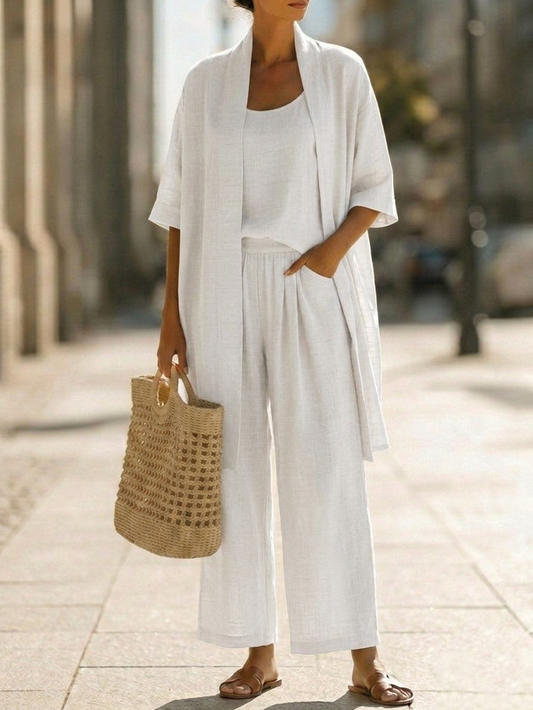 Ulyssia - Breezy Linen Three-Piece Set