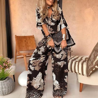 Adley - Floral Wide Leg Jumpsuit