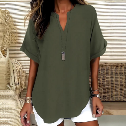 Laurel - Airy V-Neck Blouse