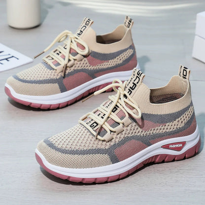 Xarae - Lightweight Cushioned Lace-Up Running Sneakers