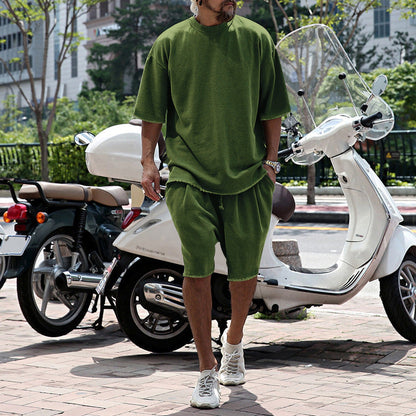 Eamon - Oversized Casual T-Shirt & Shorts Set