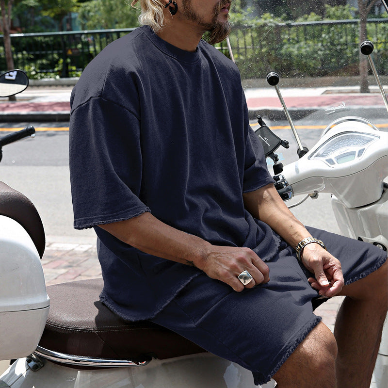 Eamon - Oversized Casual T-Shirt & Shorts Set